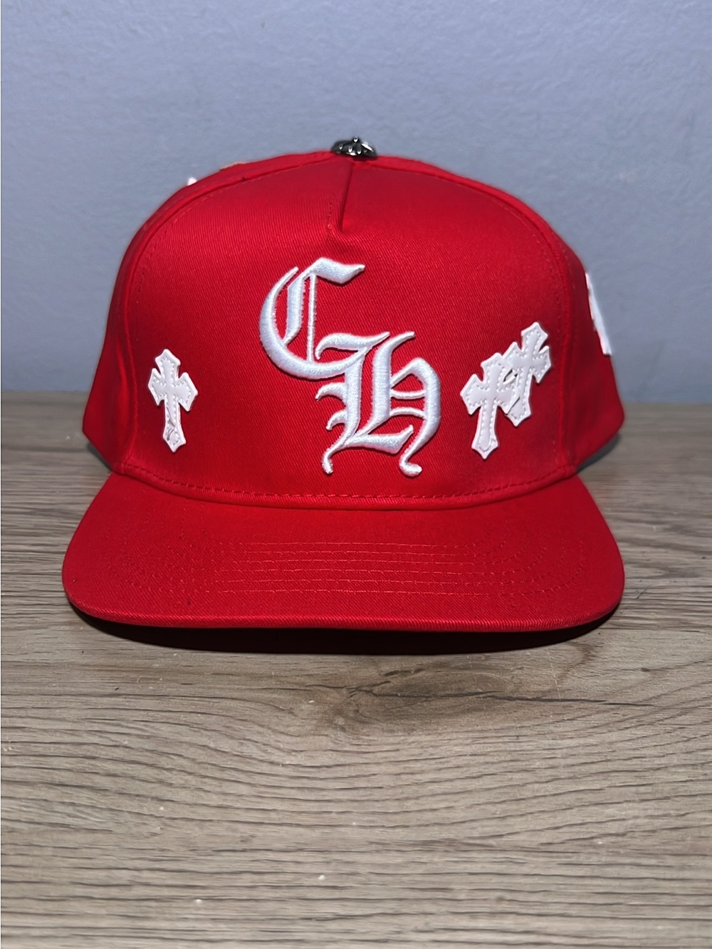 Chrome Hearts Cross Patch Hat (RED)